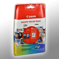 2 Canon Tinten 5224B012 PG-540L + CL-541XL Doppelpack KCMY + Papier 5224B007