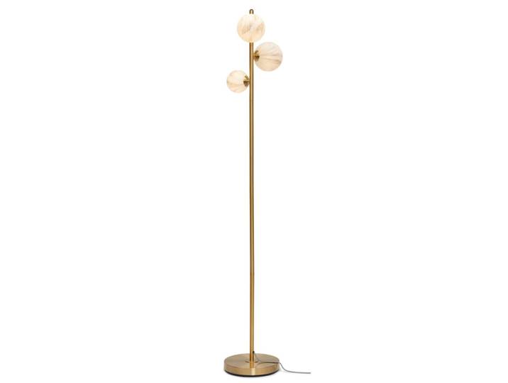 Lampadaire verre couleur doré ø30cm
