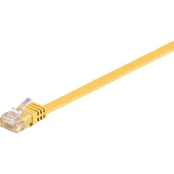 GOOBAY 96296 - Cat.6a Flachkabel gelb  0,5 m