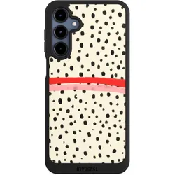 Nivocase Handyhülle für Samsung Galaxy A16 5G Hülle NIVOpure Case Schwarz Kunst Punkte Streifen (Samsung Galaxy A16 5G), Smartphone Hülle, Schwarz