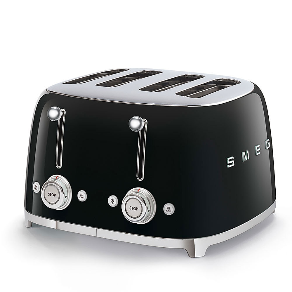 SMEG TSF03BLEU 50s Style 4 Scheiben Toaster Schwarz
