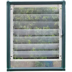 Rion Lamellenfenster passend für Rion Gewächshäuser | Silber | 60x64 cm - Silber