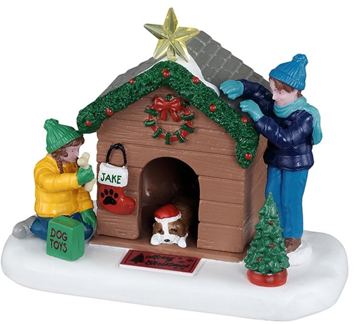 Lemax Kerst hondenhok tabletop decoratie