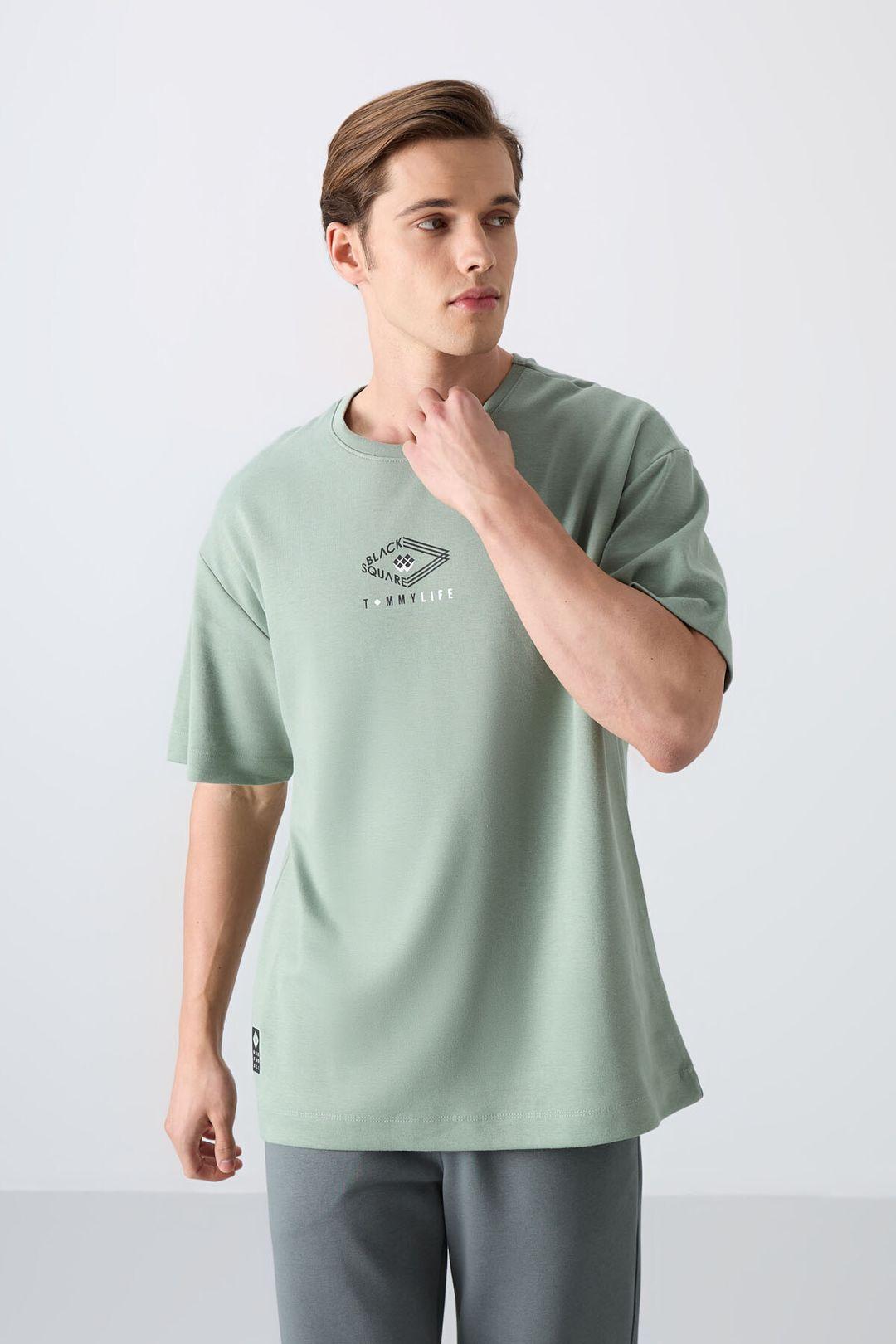 Oversized Katoenmix Logo T-Shirt