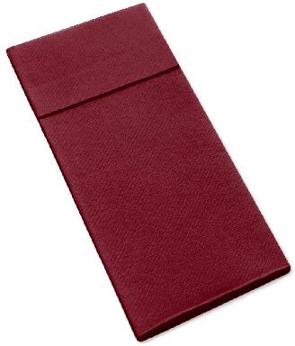 Pack Service Tovagliolo rosso con tasca 40x32 cm 1200 Pezzi