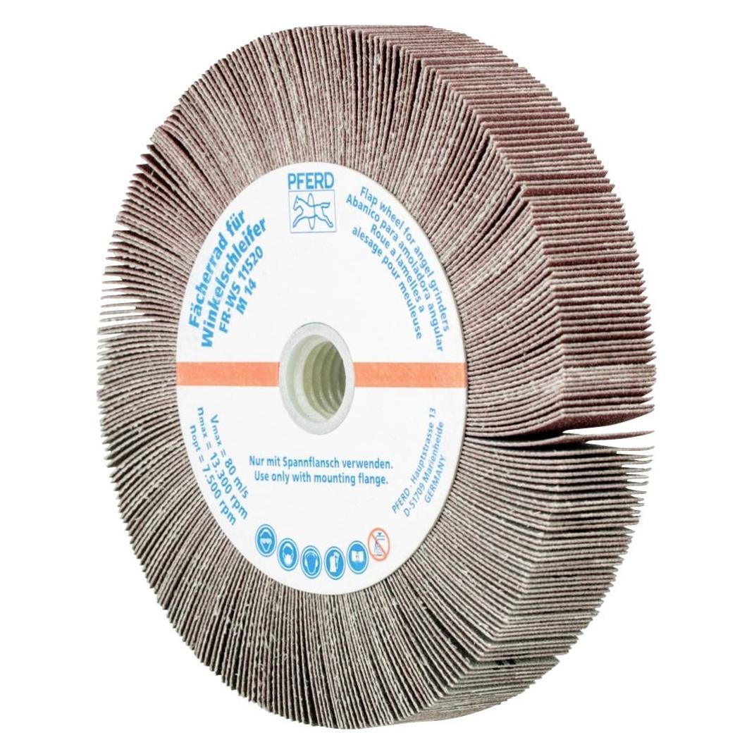 Pferd 44781518, Fächerschleifer, Universal, Aluminiumoxid, 13300 RPM, Rund, 11,5 cm (44781518)