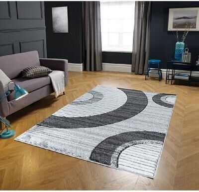 MDA Rugs Glamour Collection Geometric Polypropylene Area Rug