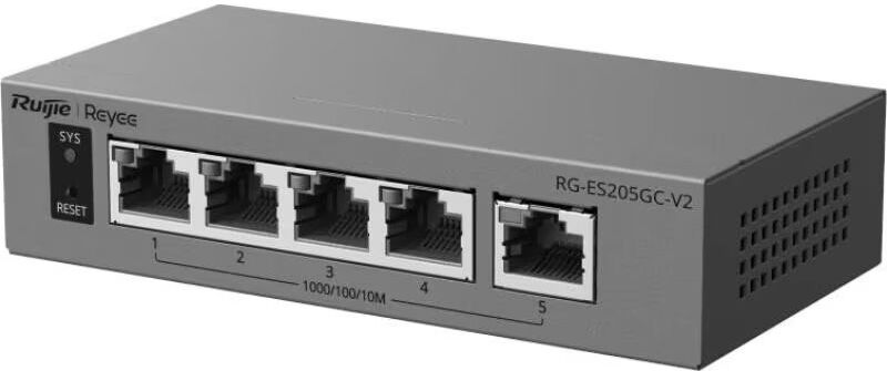 Ruijie Networks Reyee Rg-Es205gc-V2 Switch Cloud 5p Gigabit No Poe Talla Única Unisex