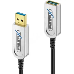 PURE FX-I650-012 - USB 10 Gb/s Glasfaser Kabel, FiberX,  USB-A Stecker auf Buchse,