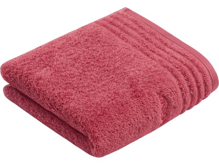 Handtuch VOSSEN Vienna Style Supersoft , maroon, B:50cm L:100cm, Webfrottier, Baumwolle, Handtücher, Handtuch, Supersoft Baumwolle