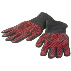 Hendi Ofenhandschuh, Backhandschuhe + Topflappen, Rot