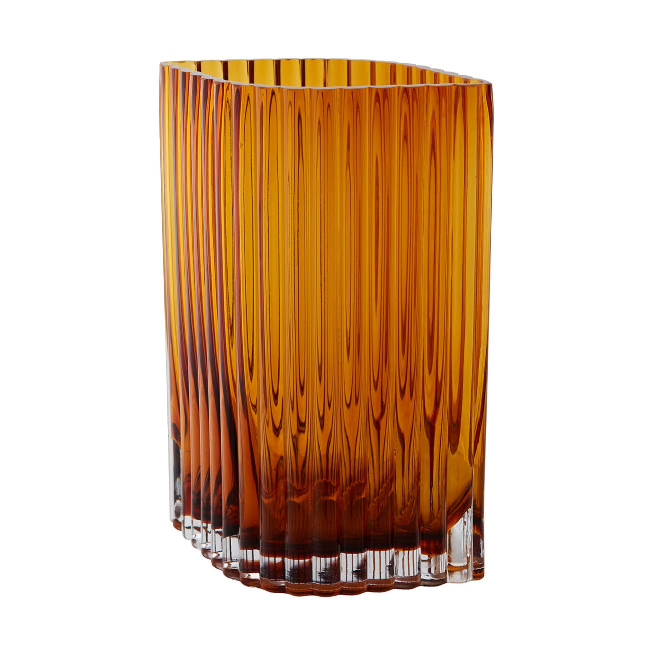 AYTM Folium vaas, Amber, Hoogte: 25 cm