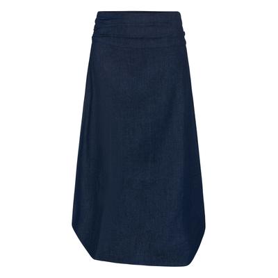 Jeansrock KAFFE "KAFFE Denimrock KAruby", Damen, Gr. 40, unwashed blau denim, Röcke Jeansrock