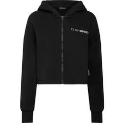 PLEIN SPORT Kapuzen-Sweatjacke SCRATCH, Größe XXL in Schwarz 02