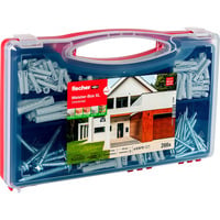 Meister-Box XL Universal + Schrauben, Dübel hellgrau, 266-teilig