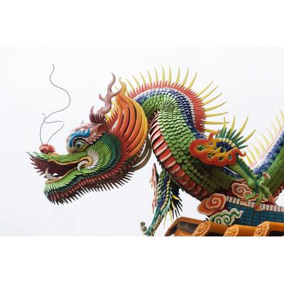 Fototapete PAPERMOON "Chinesischer Drache", bunt, B:4,5m L:2,8m, Vlies, Tapeten