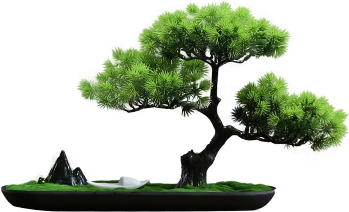 Nep Bonsai Kunstboom Decoratie Groen - 10 x 10 x 10 mm