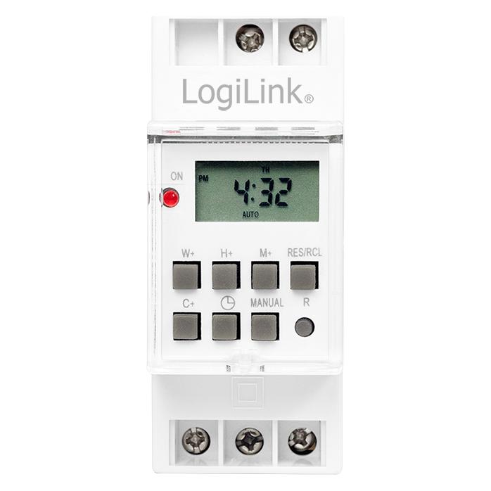 LogiLink Automatischer Netzschalter (DIN-Schienenmontage möglich) (ET0010)