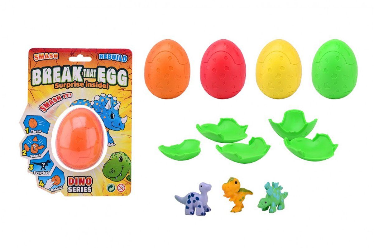 Johntoy 30019 Breek dat ei dinosaurus Interactieve eierdop Multikleur