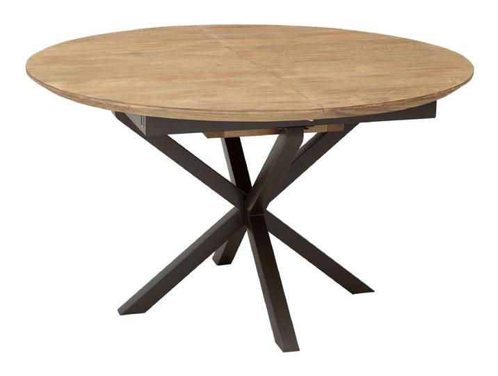 DTP Home Ronde Uitschuifbare Eettafel Utopia Teakhout, Ø130-170cm - Naturel