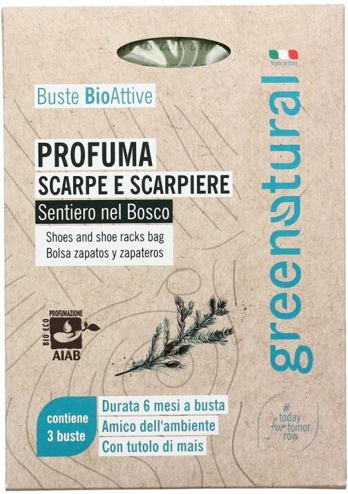 greenatural Profuma Scarpe e Scarpiere "Sentiero nel Bosco" 3 Buste