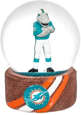 Evergreen Miami Dolphins 5 in. Glass Tabletop Snow Globe