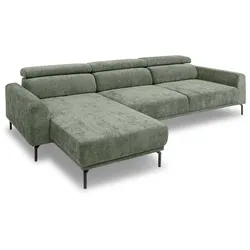 SOMETA Ecksofa Mons Stoff Salbei