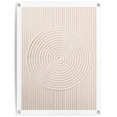 Poster REINDERS "Sandkreise", beige (farbe bild(er): beige), B:60cm H:80cm T:0,1cm, Leinwand, Bilder, Poster, Outdoor für Garten oder Balkon