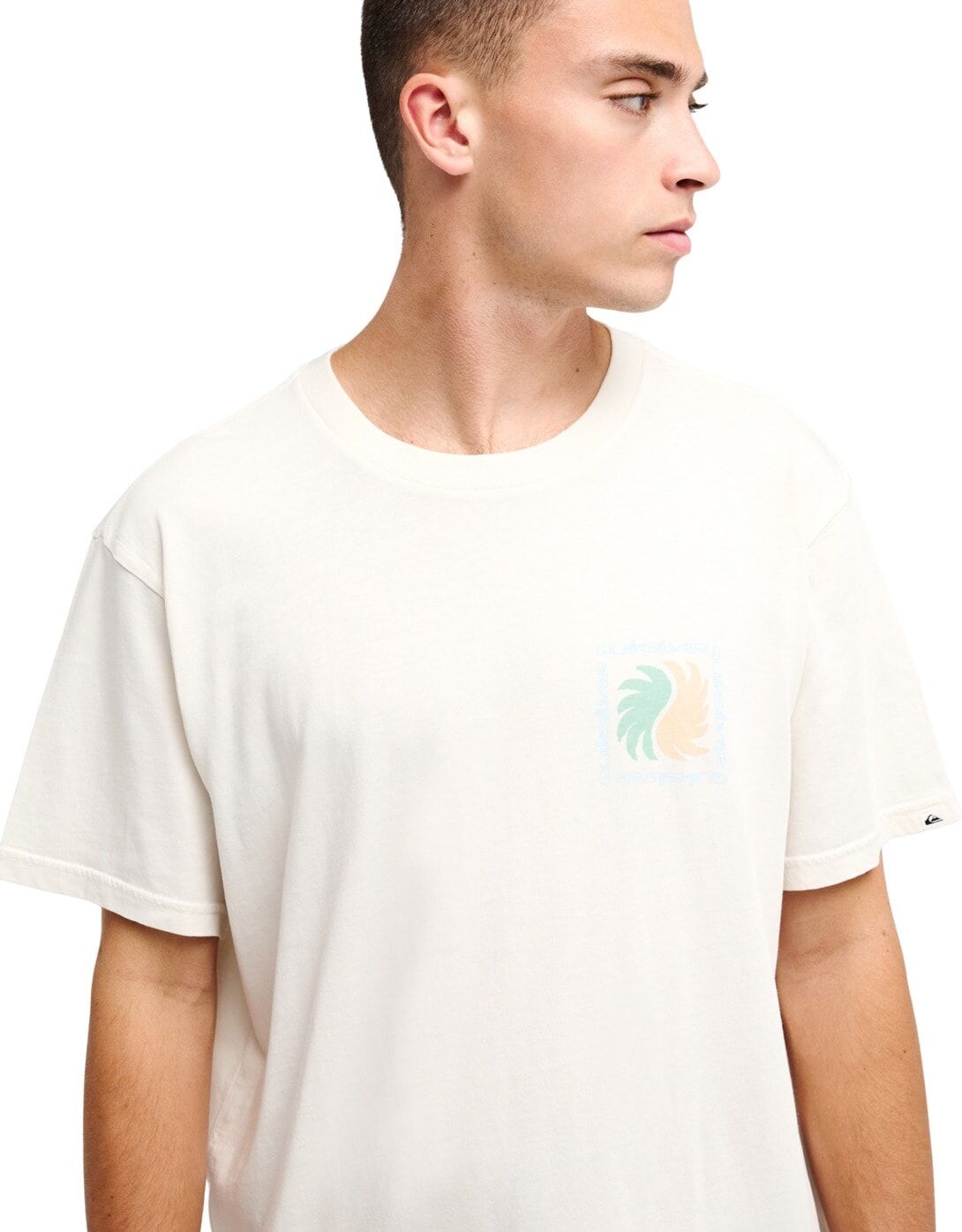 T-Shirt QUIKSILVER "Evo Vibes", Herren, Gr. XS, weiß, Obermaterial: 100% Baumwolle., Shirts T-Shirt