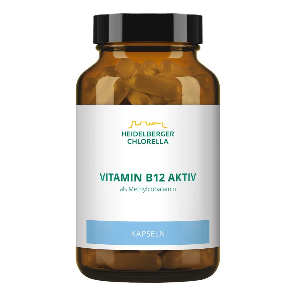 Heidelberger Chlorella GmbH Vitamin B12 aktiv Methylcobalamin Kapseln 12420517