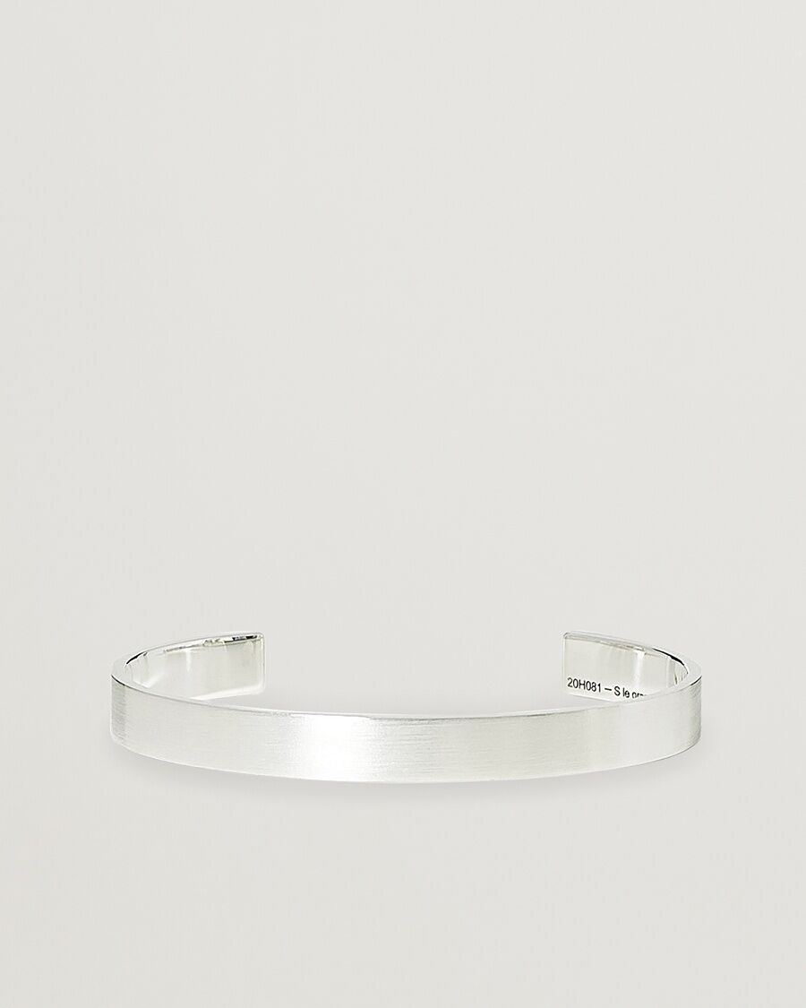 LE GRAMME Ribbon Bracelet Brushed Sterling Silver 21g men S/17 CM Sølv