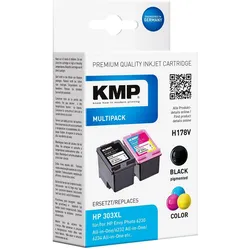 KMP, Druckerpatrone, H178V Vorteilspack BK/Color komp. mit HP 3YN10AE (BK, C, M, Y)