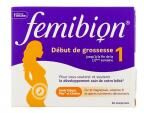 Femibion Début de Grossesse 1 Jusqu'à la 12ème Semaine 56 Comprimés - Boîte 56 comprimés
