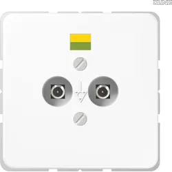 Jung Potential-Ausgl Steckdose 2 Steckerstifte CD 565-2 WW