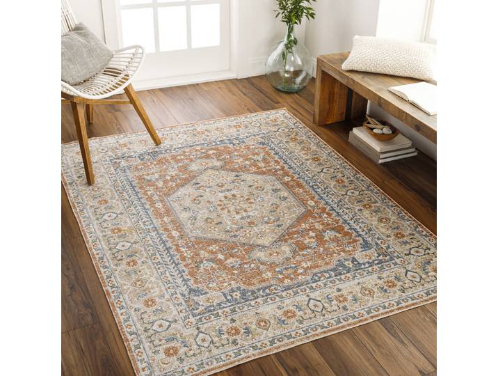 Teppich LIVABLISS OIDA , braun, B:200cm H:5,1mm L:275cm, Polyester, Teppiche, Teppich