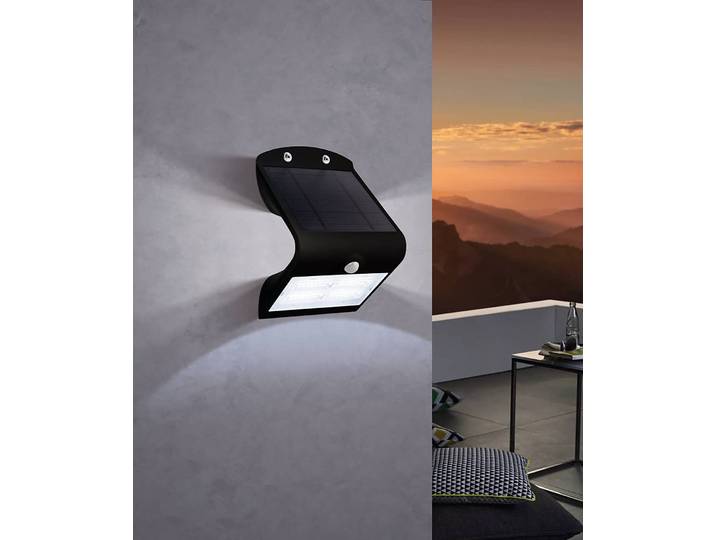 Applique murale LED Lamozzo 14 x 21 x 11cm Noir