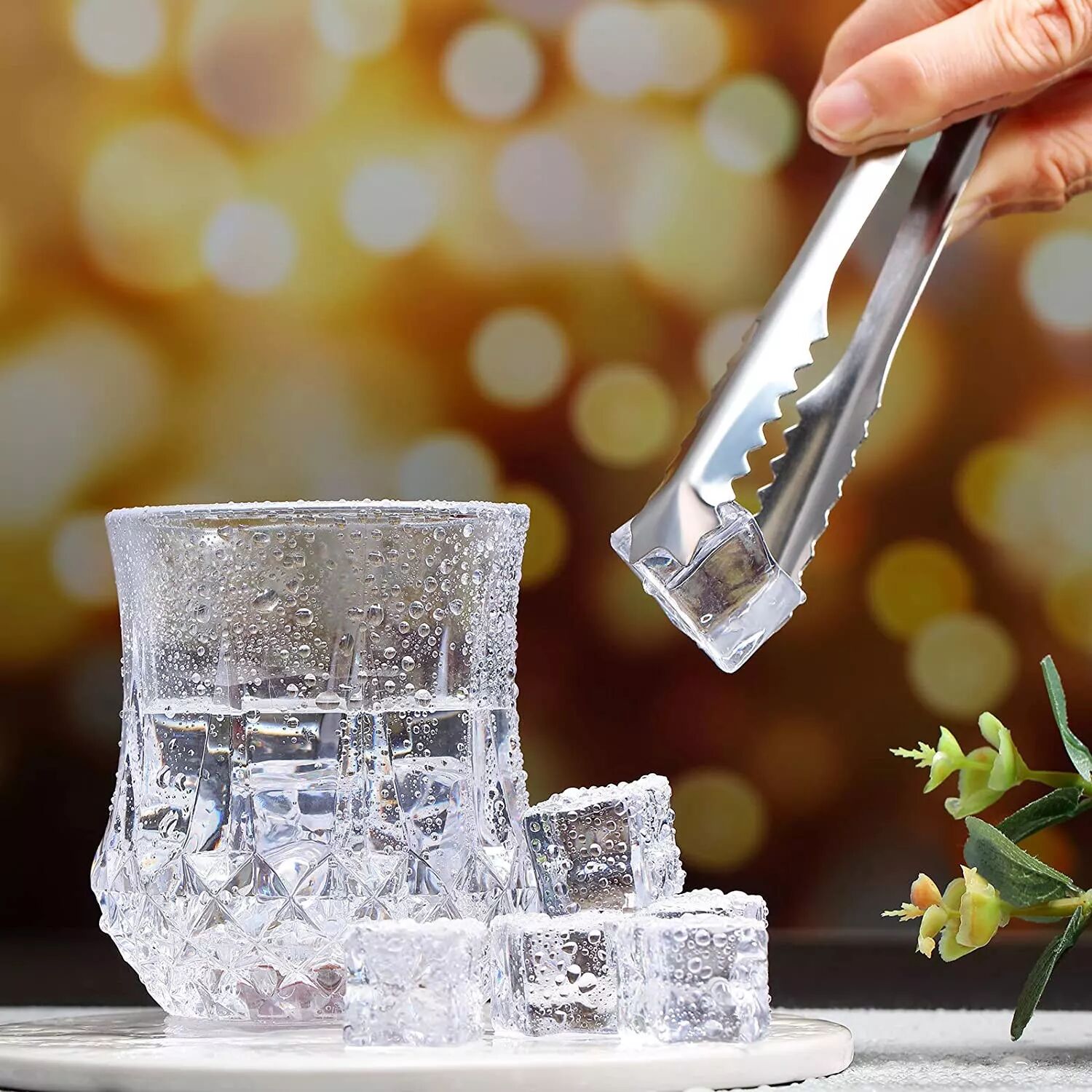 INF Service à cocktail Double shaker 750ml Acier inoxydable Argent 10 pièces
