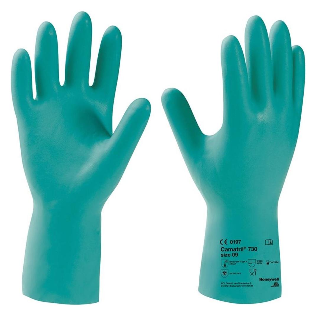 Honeywell Chemikalienhandschuhe Camatril 730 Grösse 8 grün EN 388, EN 374 PSA-Kategorie III (8) (730/8)