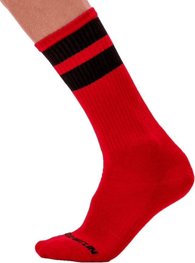 Barcode Berlin Chaussettes Gym Socks Rouge-Noir