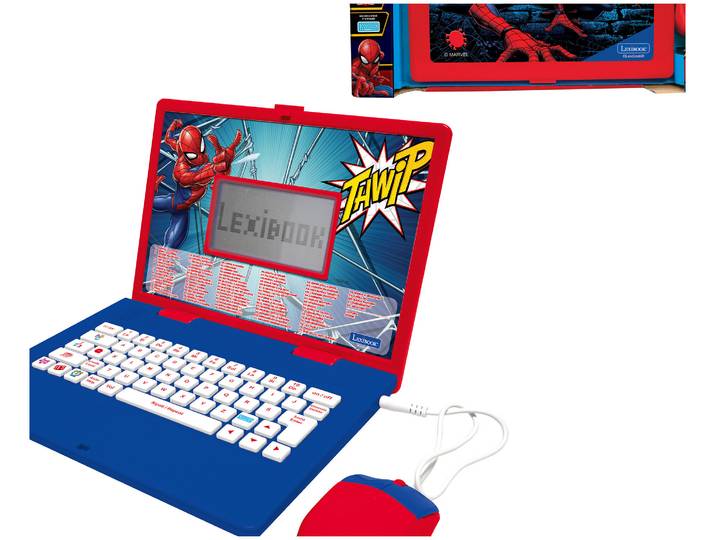 Lexibook® Spider-Man zweisprachiger, sprechender Lerncomputer (Italienisch/Englisch)