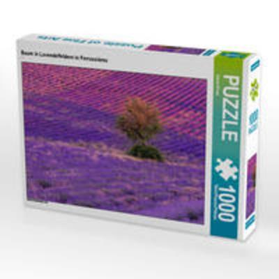 CALVENDO Puzzle Baum in Lavendelfeldern in Ferrassières 1000 Teile Lege-Größe 64 x 48 cm Foto-Puzzle Bild von Joana Kruse