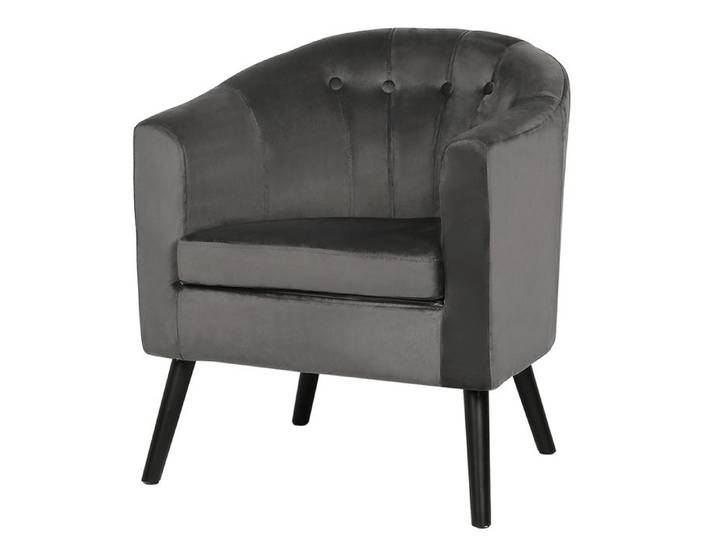 MIPAN. Fauteuil Cabriolet - Fauteuil avec Accoudoirs-Canapé avec Dossier Siège Rembourré Pour Salon Chambre Bureau-Gris foncé