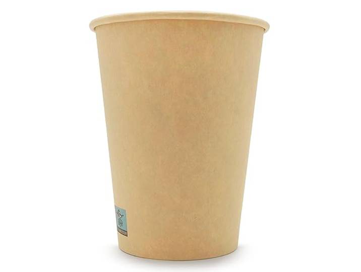 Wellsamed WELLSACUP 1000 Pappbecher 300 ml, Kraftpapier Natur, geeignet für Heißgetränke, Coffee to Go, Business, Veranstaltungen, Party