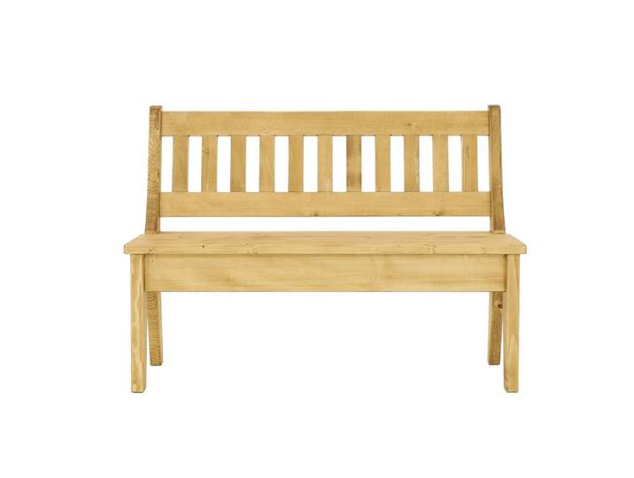 Seart Banken aus Massivholz Mexicana, Honig, Holz, Echtholz,Fichte, 200x87x46 cm, Esszimmer, Bänke, Sitzbänke