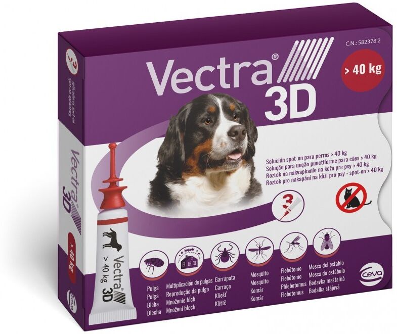 Ceva VECTRA 3D Hund XL  3 St. (über 40kg) Spot-on