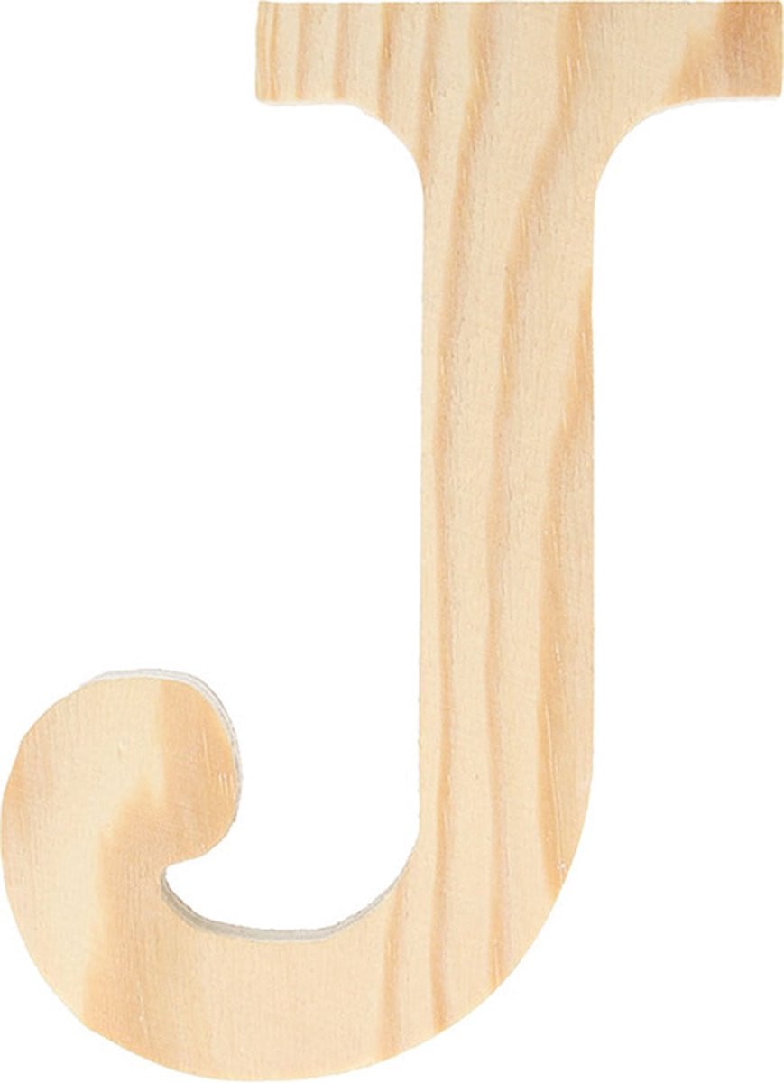Artemio houten letter J 11,5 cm