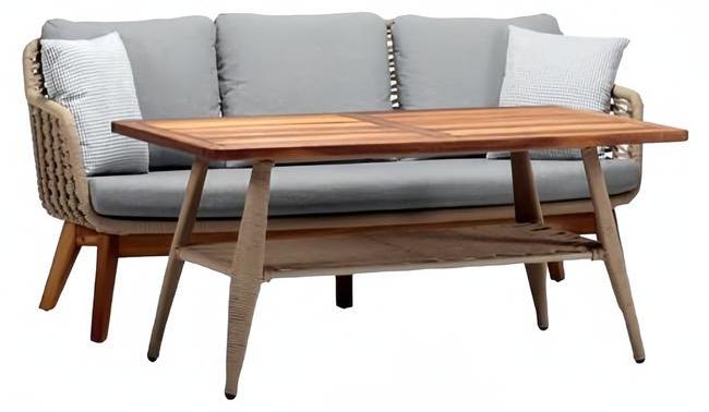 Balkonmöbel Außenmöbel Garten Möbel Terrassenmöbel Sofa Set Couch Rattanmöbel