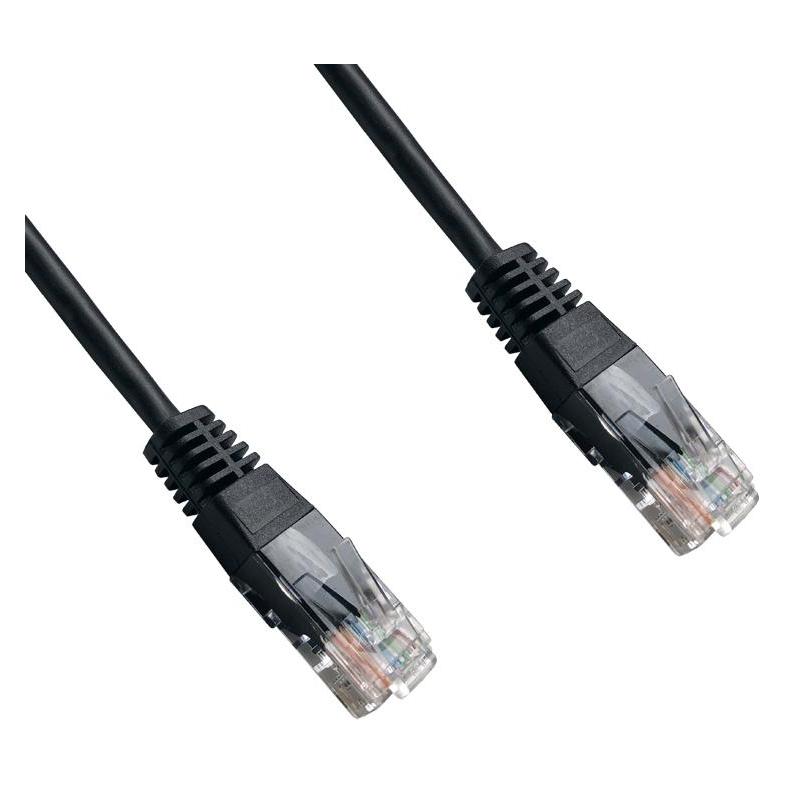 Datacom patch cord UTP cat5e 0,25M black (UTP, CAT5e, 0.25 m) (NPPDTC1002)