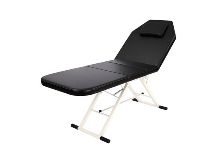3 Zonen klappbarer Massage Stuhl,Mit PU-Kissen,Rücken&Bettkopf verstellbar Tragbares Spa-Schönheits bett,Hält Wasser, Rost und Verschleiß stand,Lastfähigkeit 250kg,180 x 60 x 61CM