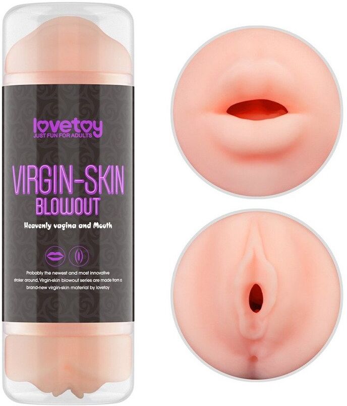 Lovetoy Masturbateur double face Virgin-Skin Bouche Vagin